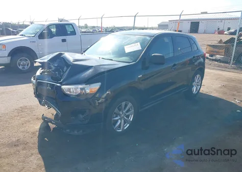 2013 Mitsubishi Outlander Sport Es from USA, damaged, VIN 4A4AP3AU7DE002512